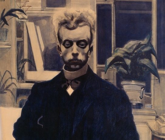 Zelfportret met rood potlood / Léon Spilliaert