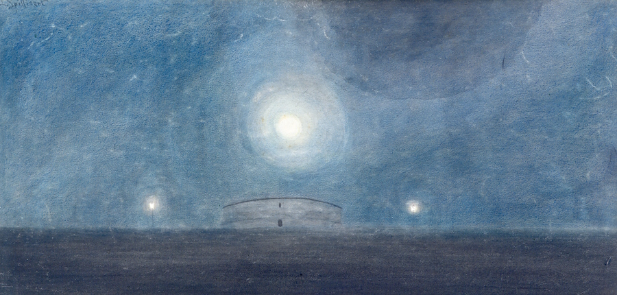 Strand met maan / Léon Spilliaert